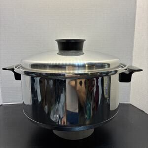 Vintage Chef’s Ware by Townecraft T-304 Stainless Stock Pot 5 Qt W/ Lid 11”